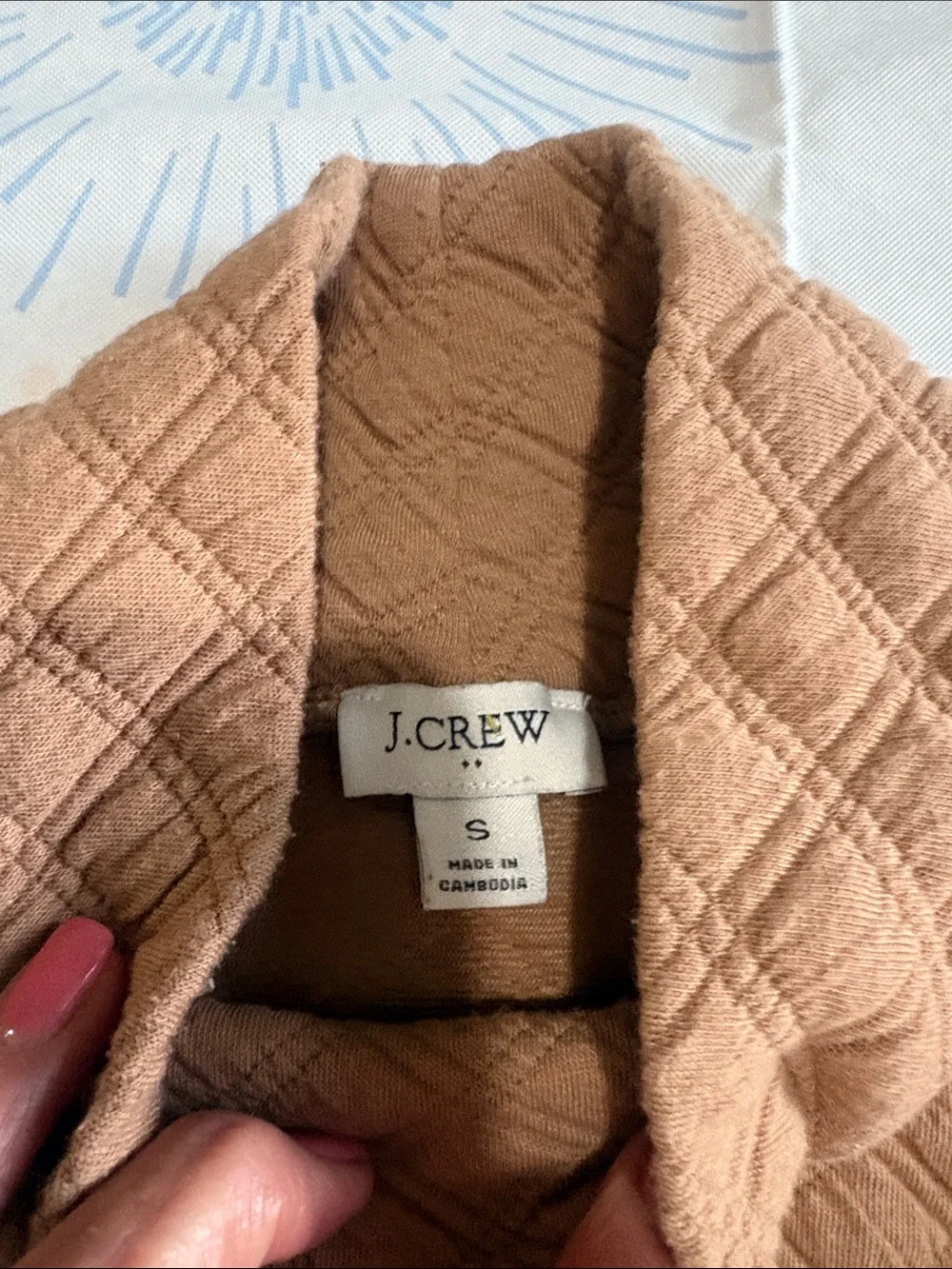 J CREW QUILTED TOP